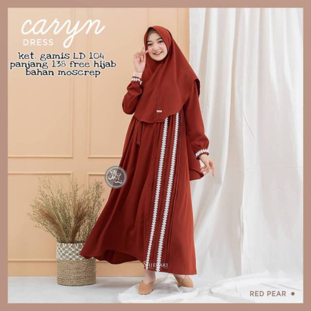 CARYN DRESS HIJAB ,GAMIS MUSLIM