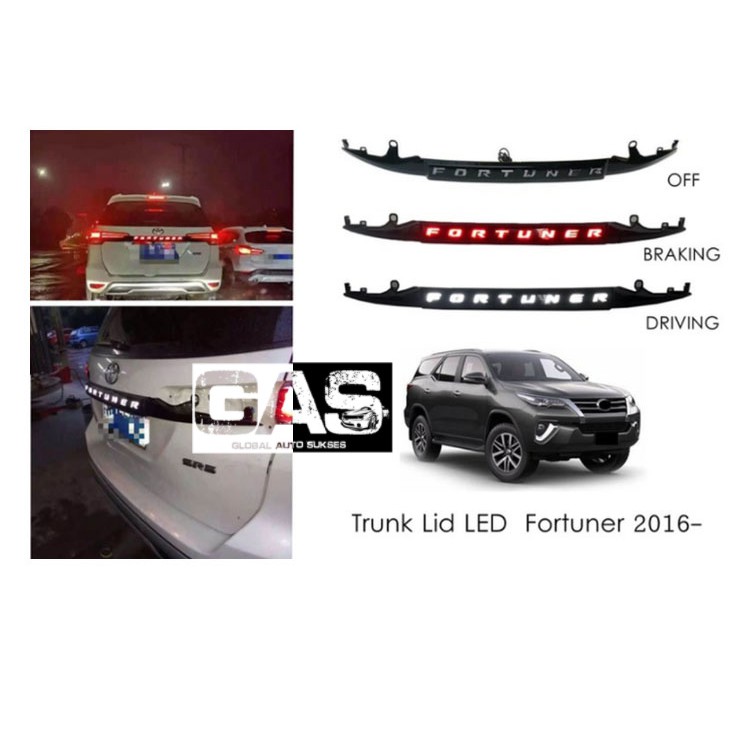 Trunklid Trunk Lid LED Toyota All New Fortuner 2016 - 2019