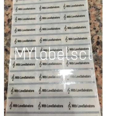 

M00 Stiker Label Nama Name Sticker Transparant Transparan Bening Waterproof Anti Air Terlaris