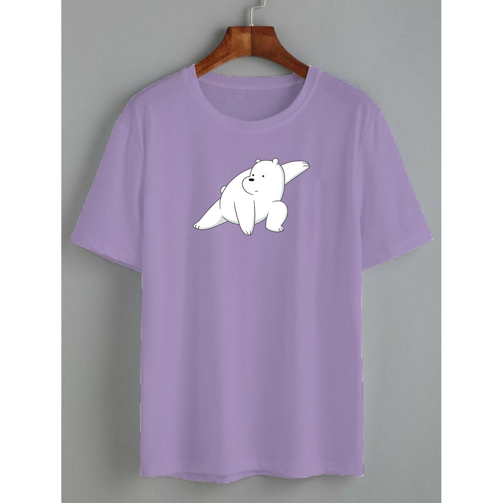 kaos white bear kungfu / kaos wanita/ KATUN 24Skaos white bear kungfu / kaos wanita/ KATUN 24S