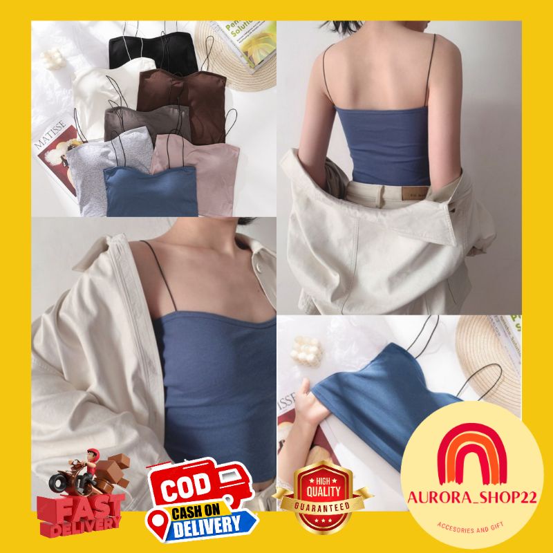 [COD] Tanktop Bra Dengan Cup Tanpa Kawat / Bra BH Wanita Pakaian Dalam Wanita Tangtop Tali Import