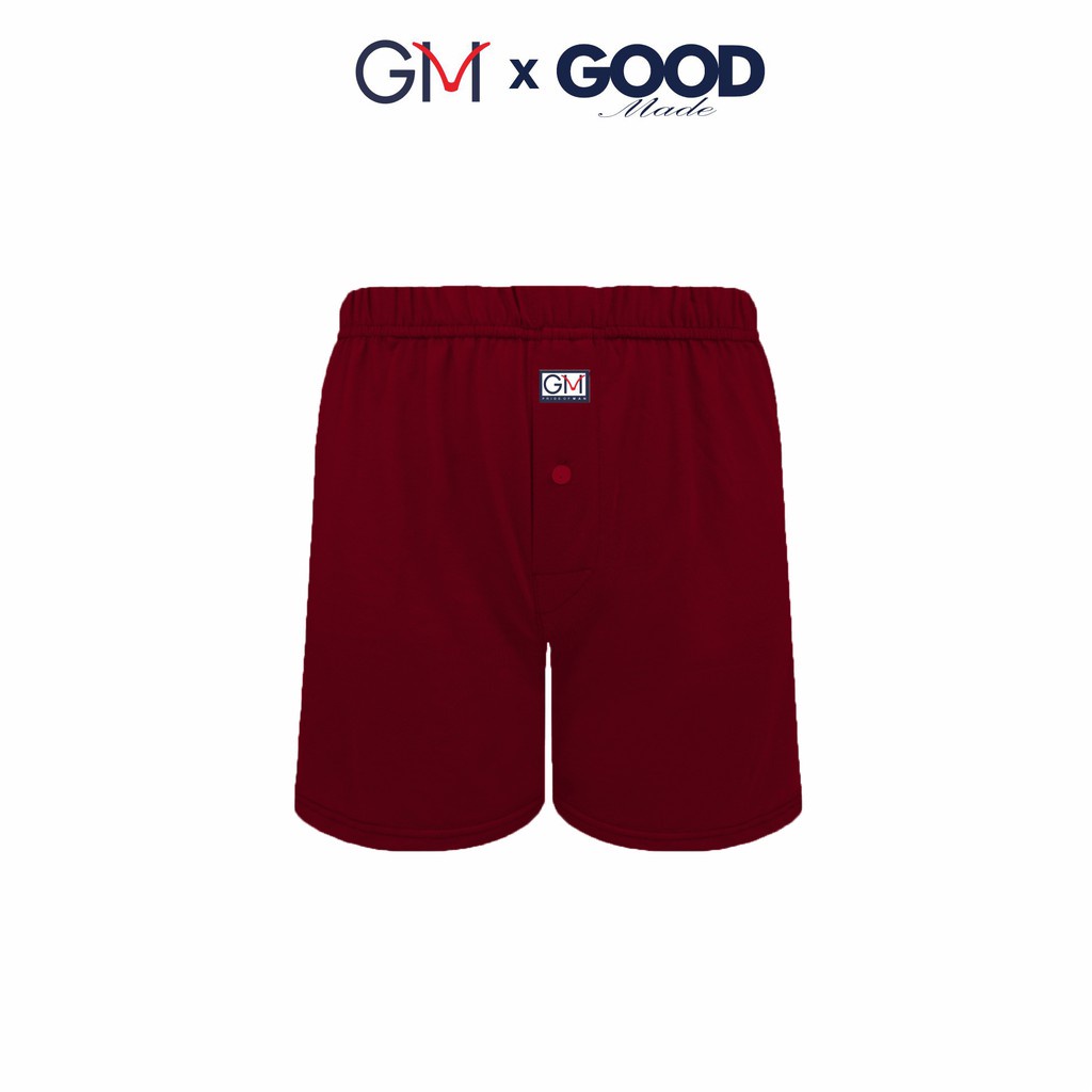 GOOD MADE - Boxer Pria Wanita Polos Model kancing Premium Quality | COD