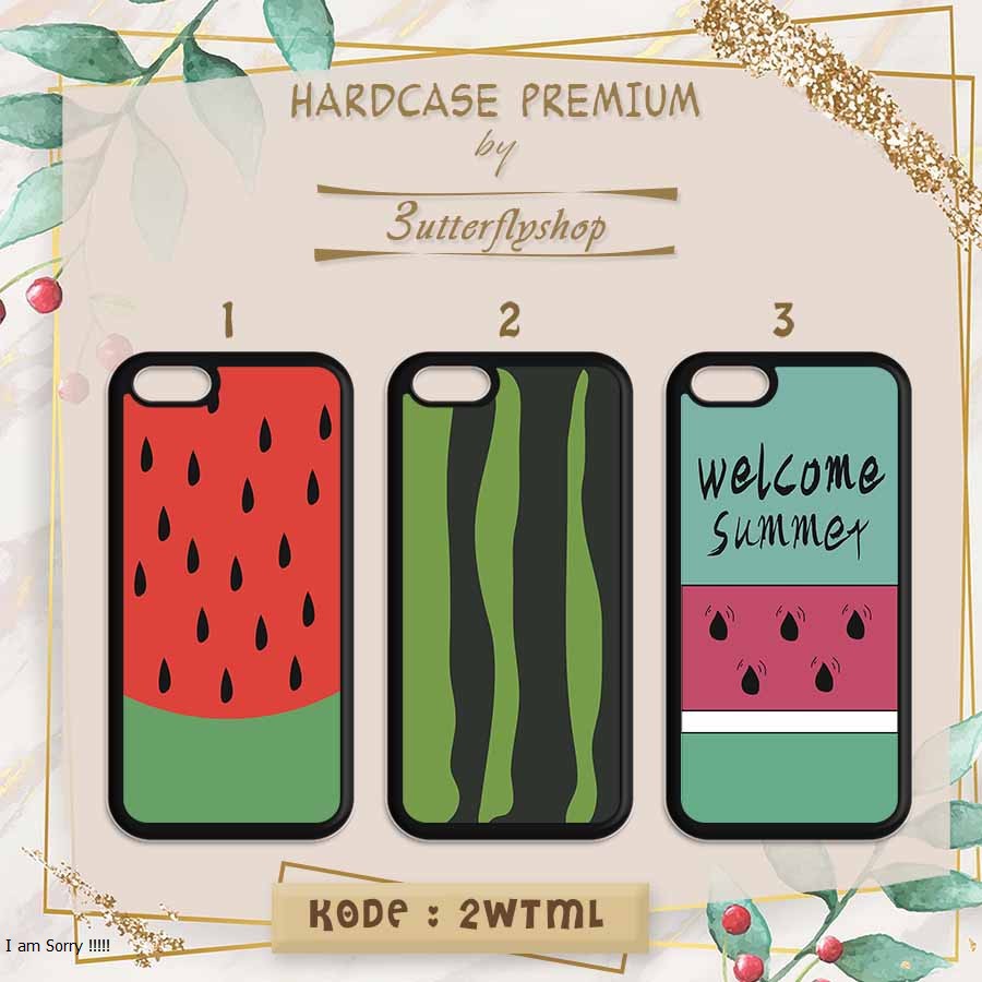 [HARDCASE] Watermelon Summer casing case Oppo Vivo Realme Redmi Xiaomi Samsung Iphone