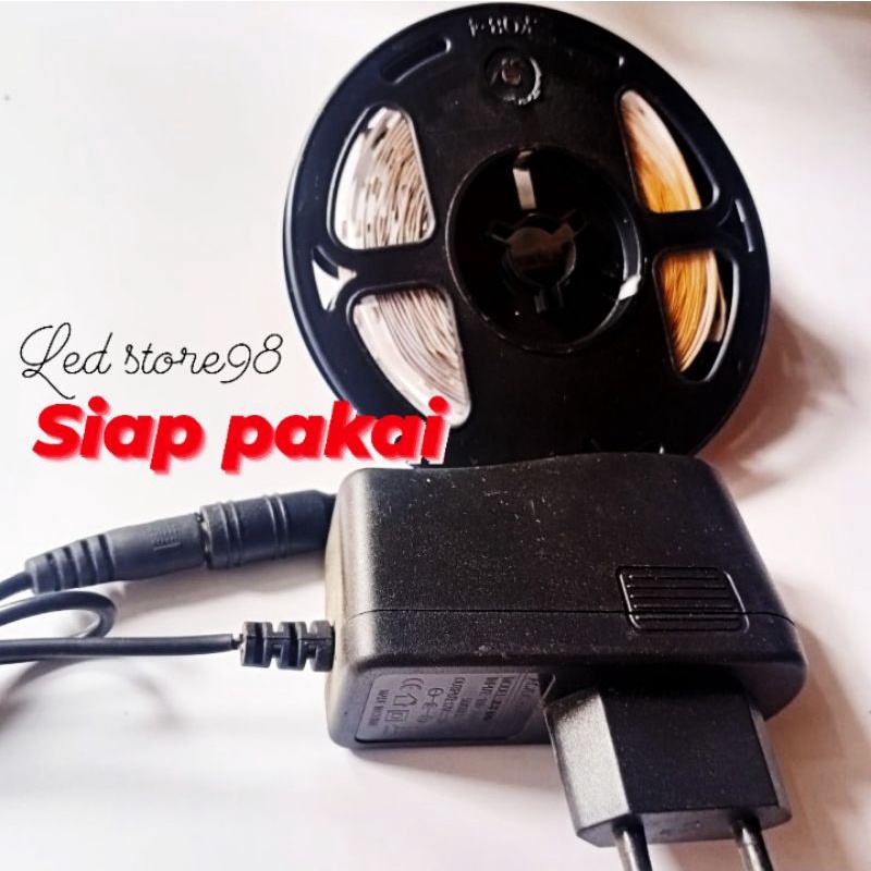 LAMPU LED STRIP 3528 INDOOR ,+ ADAPTOR 12 VOLT