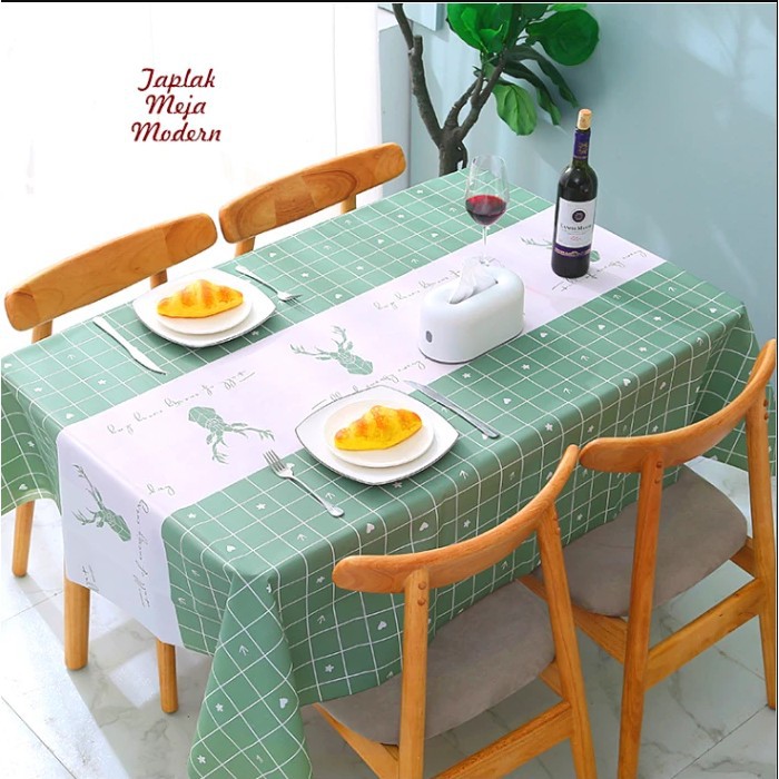 Taplak Meja New Motif Makan Keluarga Motif Cantik AntiAir Taplak Makan