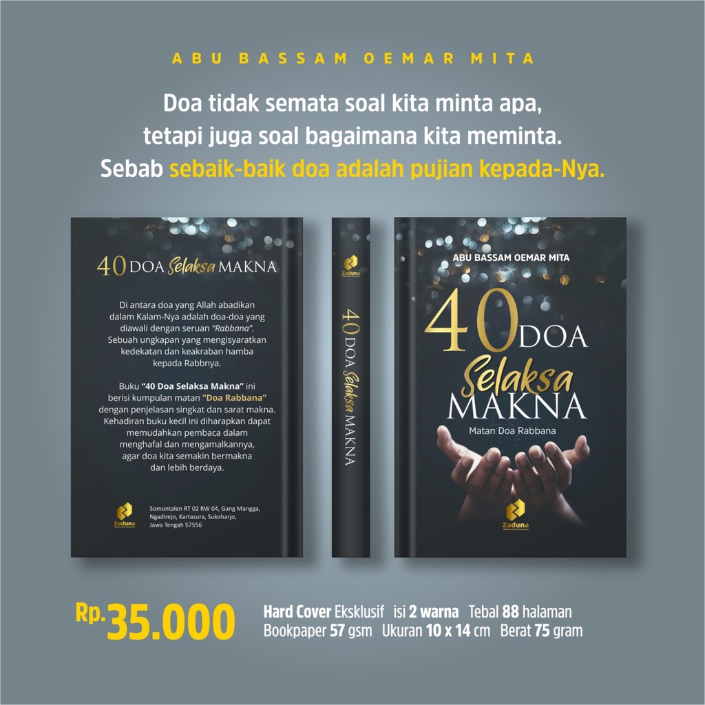 Buku 40 Doa Selaksa Makna (Oemar Mita)