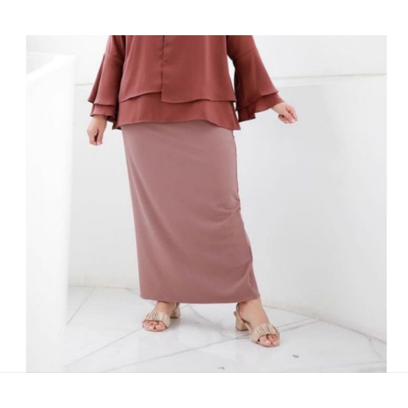 rok span scuba jumbo panjang - Rok Big Size Jumbo Wanita Termurah Terlaris