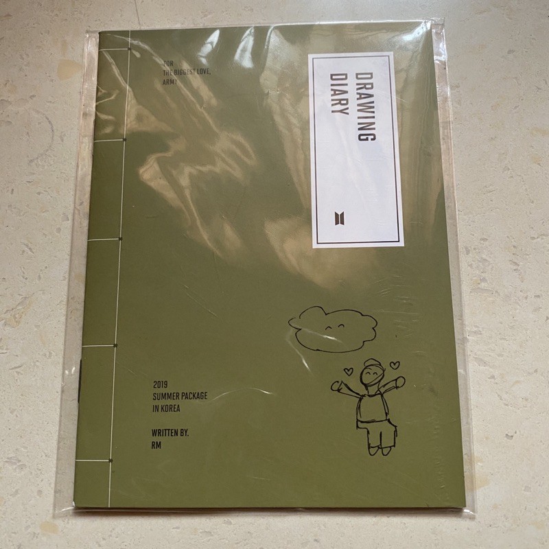 BTS RM DRAWING DIARY SUMMER PACKAGE 2019