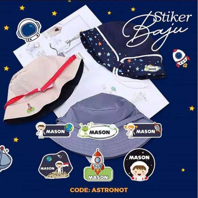 

Stiker Baju Astronot