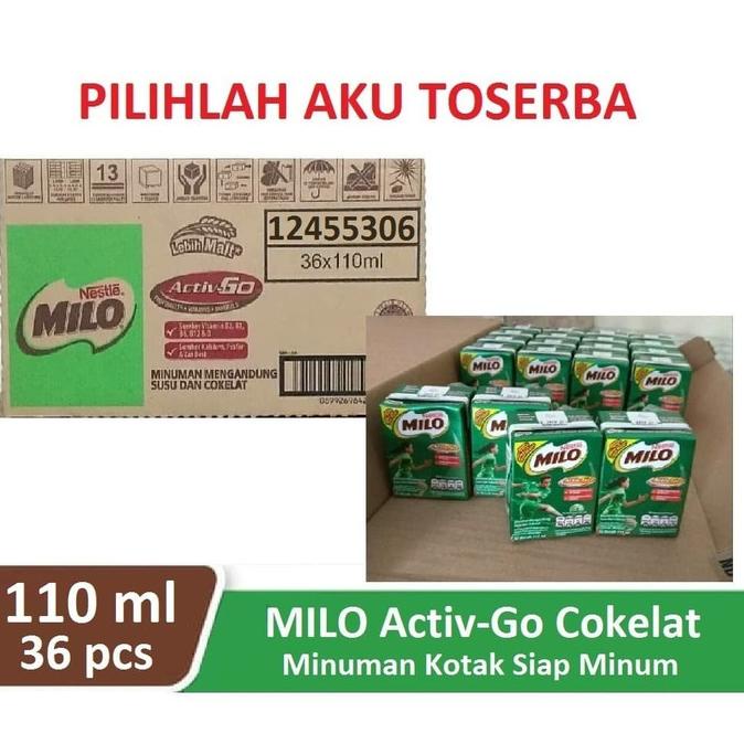 

BAYAR DITEMPAT Susu Milo Kotak Coklat ACTIVE GO UHT - 115 ml (1 dus isi 36)