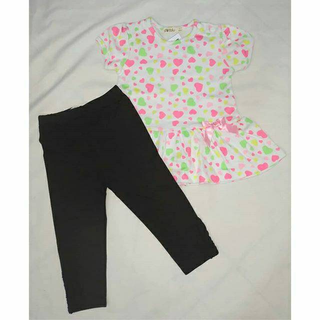 ♥BabyYank♥ DOTBLU SET GIRL CHEERFUL W/ LEGGING