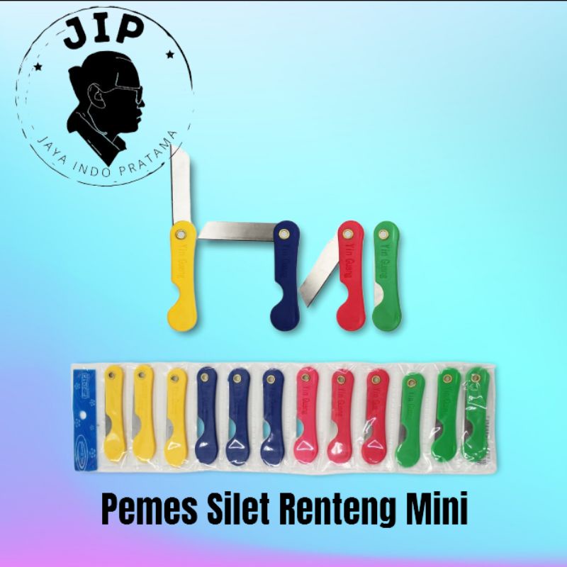 

Pemes Silet Renteng Lipat Gagang Plastik Warna isi 12pcs ( 1 Renteng )