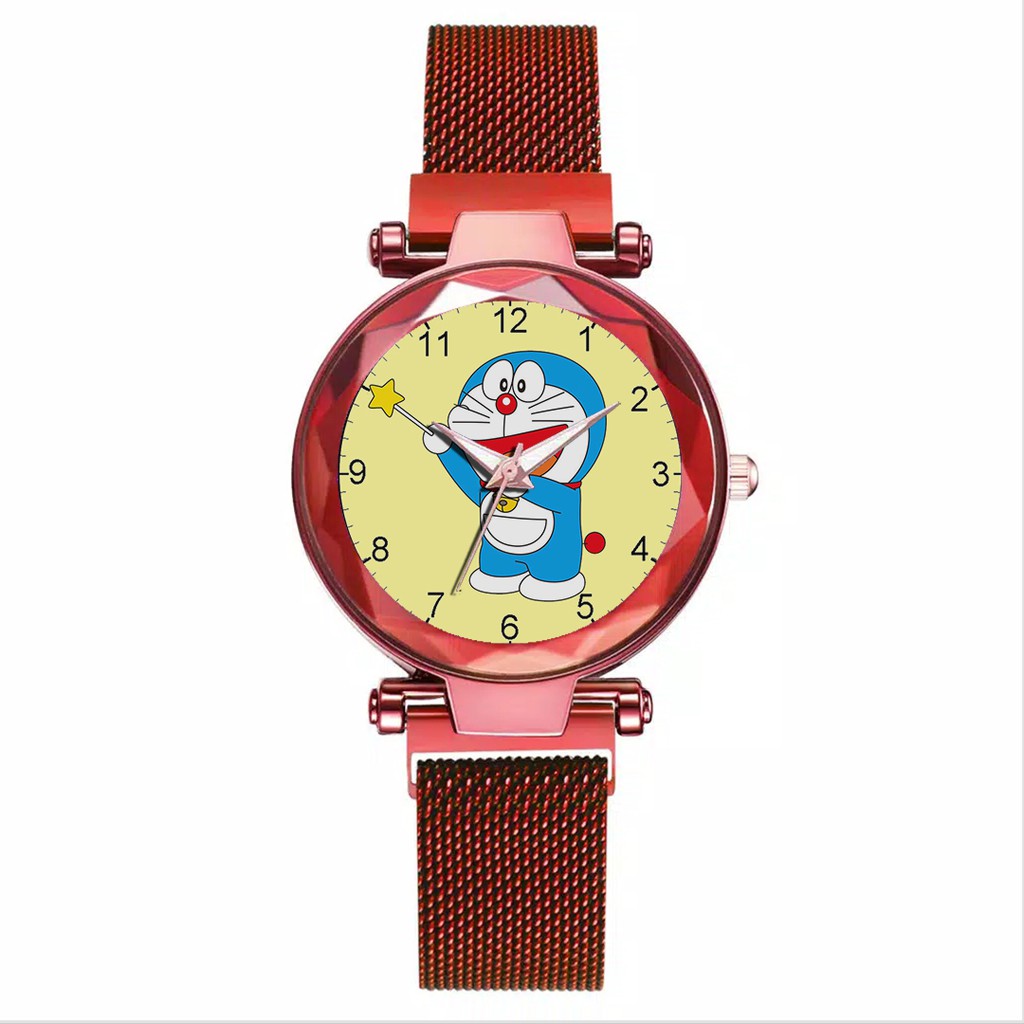 Jam Tangan Wanita Custom - DORAEMON Free Box &amp; Batre Cadangan