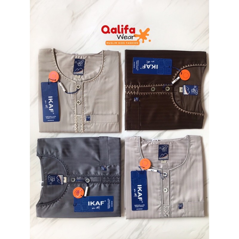 Jubah Gamis Ikaf Anak Laki Import Saudi polyster lengan pendek, jubah anak murah