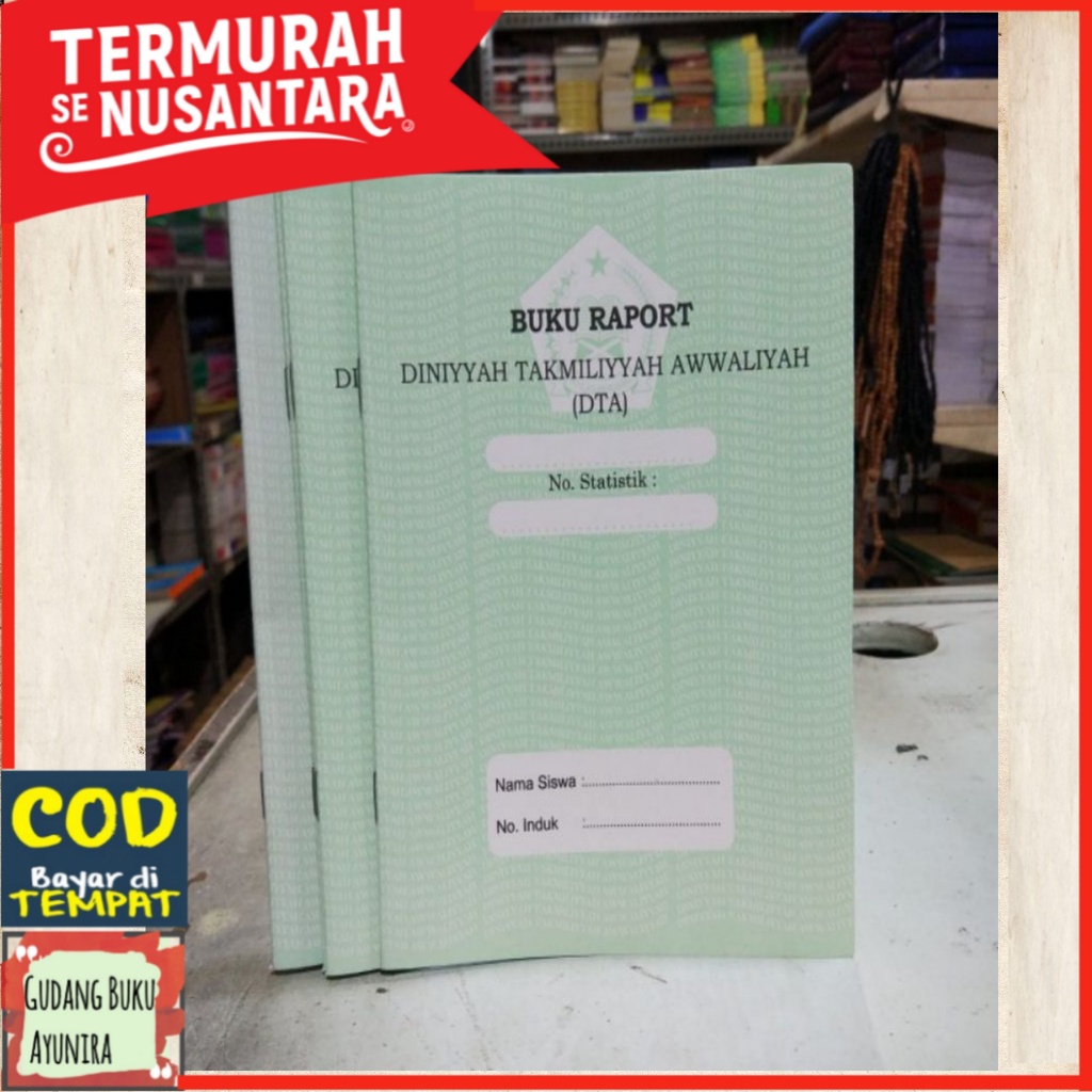 Buku Raport DTA. diniyah Takmiliyah Awaliyah a5