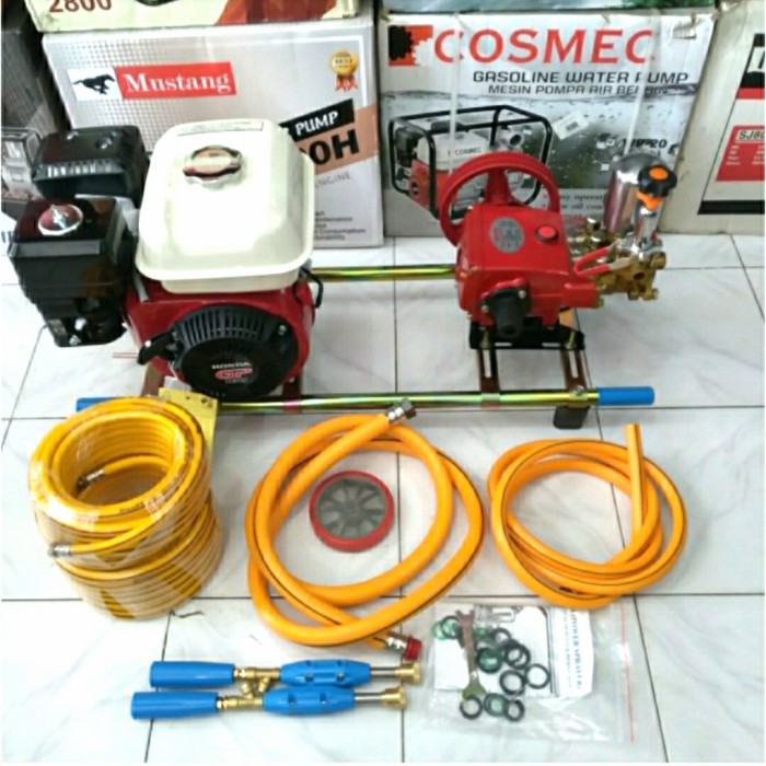 Mesin steam cuci motor Honda komplit