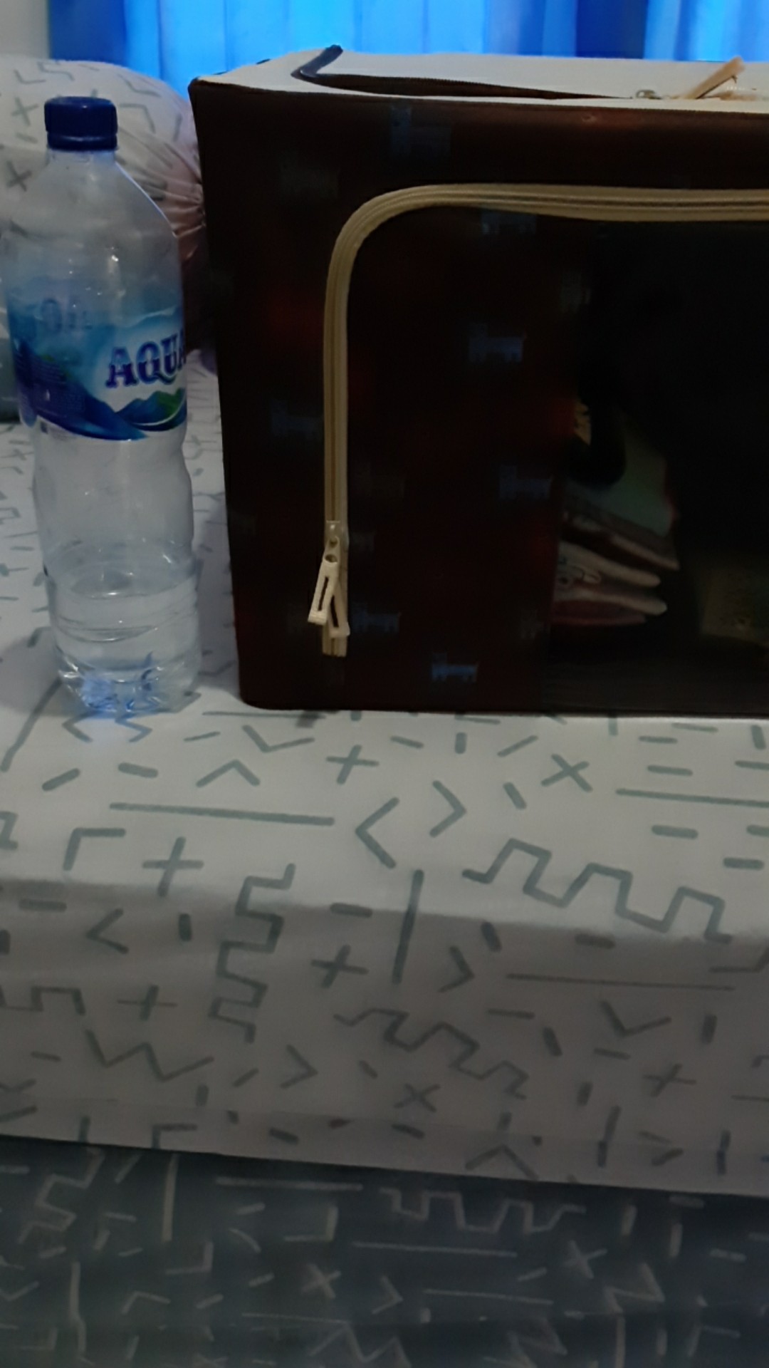 Storage Box Frame Baja Double Zipper Storage Bag Tempat Pakaian M74