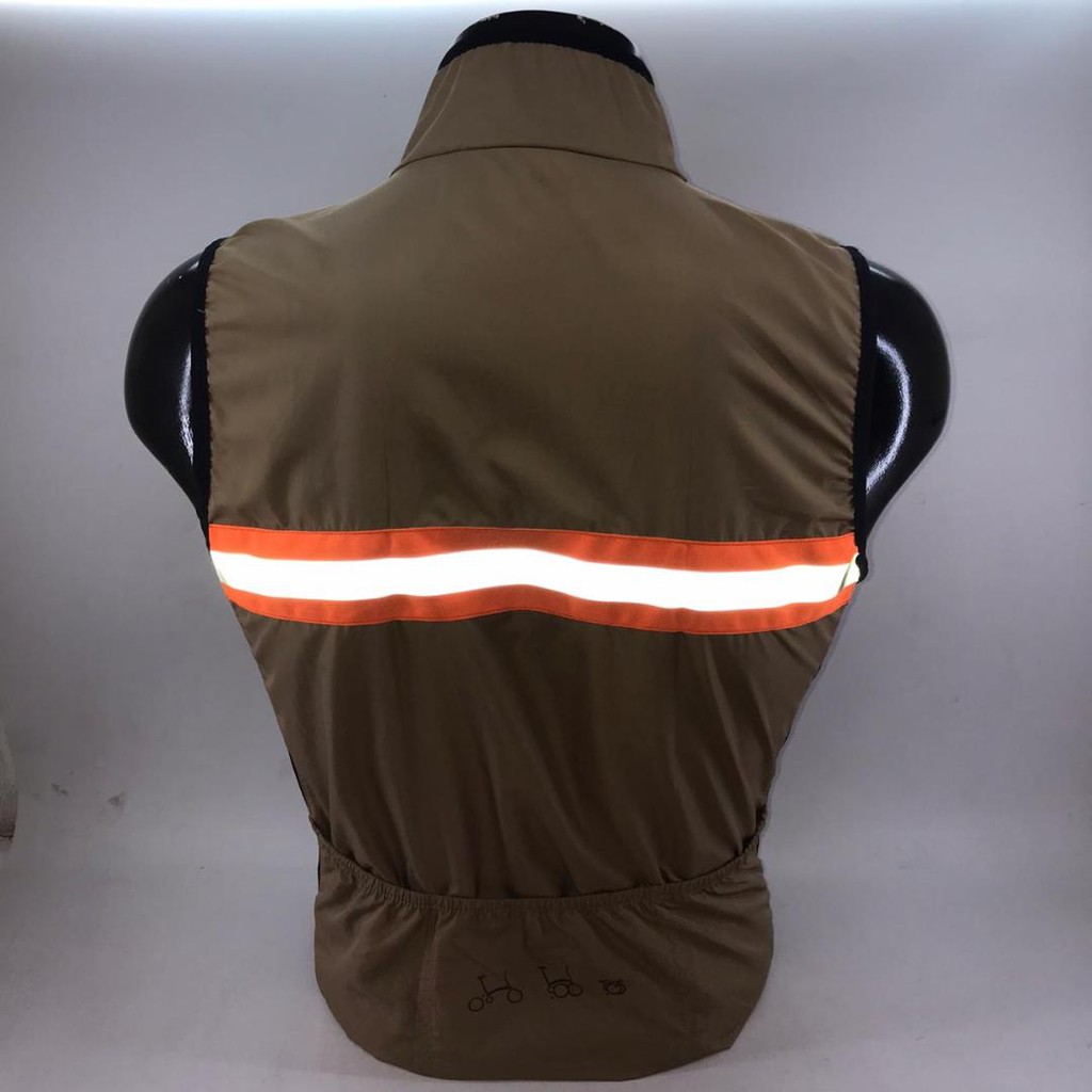 Jaket Rompi Sepeda Lipat Pria Wanita Reflektif Vest Gowes Windbreaker