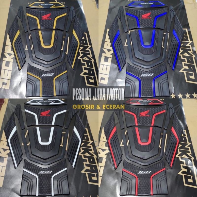 Tankpad Honda Pcx New 160 Tangpad Pcx 160 Bahan Karet Premium 3D Merk Akai Racing