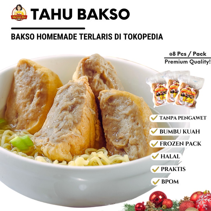 

✨COD✨ TAHU BAKSO Baso Sapi Premium Homemade - Pakai Styrofoam