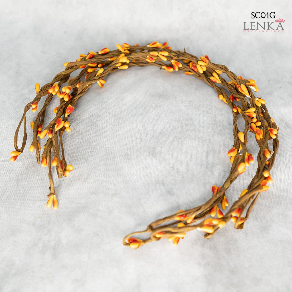 [TOK TERPERCAYA] SIMPLE FLOWER CROWN BRIDAL AKSESORIS RAMBUT PESTA SC01G