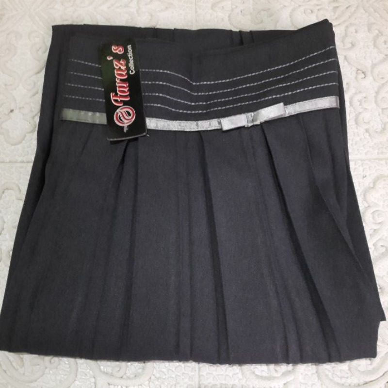 COD ROK KANTOR PLISKET//BAHAN KATUN PREMIUM//SIZE M, L ,XL ,XXL ,XXXL.-Abu Gelap