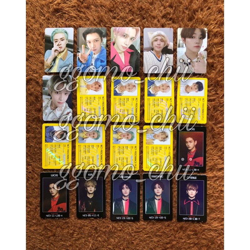 [Ready] NCT2020 RESONANCE PT2  DEPARTURE ARRIVAL PHOTOCARD ID ACCESS CARD PC TAEYONG RENJUN CHENLE