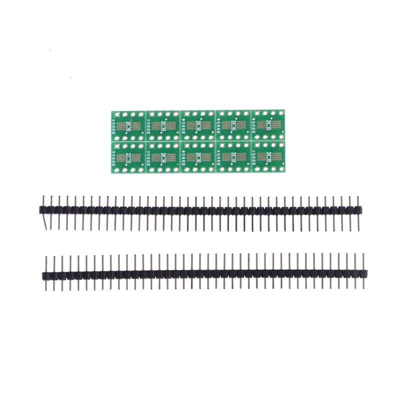 {LUCKID}New 10pcs SOP8 SO8 SOIC8 TSSOP8 TO DIP8 adapter to DIP + Pin Header