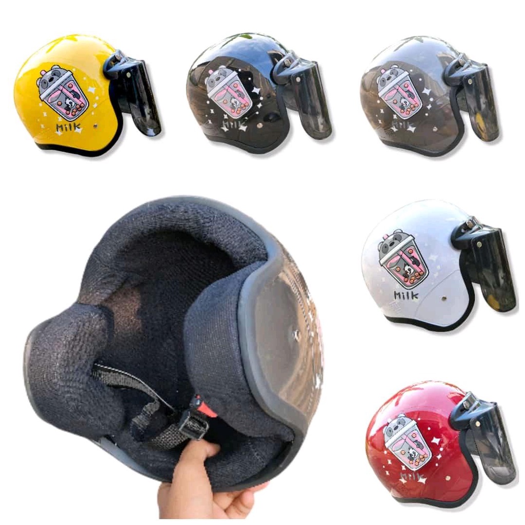 HELM NEO BOBA + KACA MURAH PACKING FREE BOX