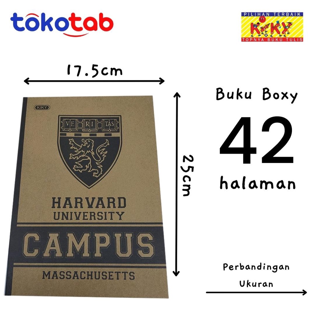 Tokotab - Buku Tulis Kiky Boxy 42 Kraft