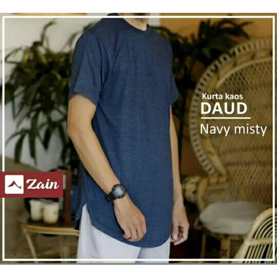 KAOS KURTA DAUD ZAIN BAHAN KATUN SIRO ORIGINAL BY ZAIN SIZE M-XXXL