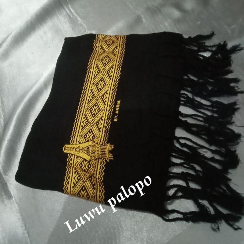 {COD} syal selendang tari selendang hitam /selendang toraja /aksesoris toraja-8