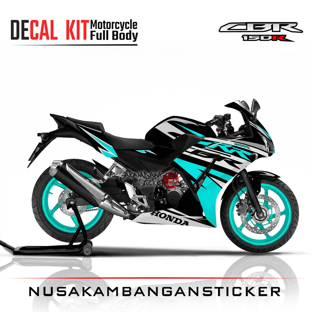 Stiker CBR 150 K45 RR BIRU TOSCA