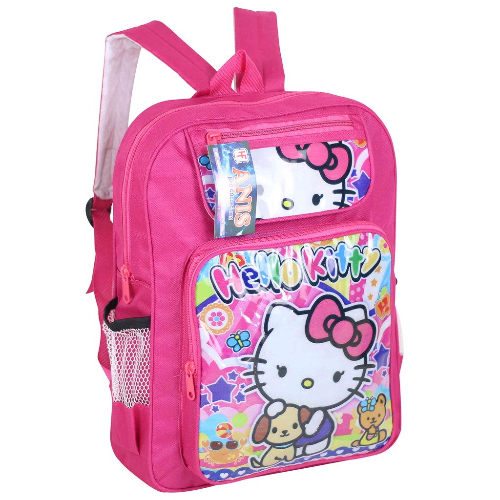 Tas Ransel Sekolah Anak Perempuan TK PAUD Gambar Karakter Hello Kitty Murah Bagus Lucu Trendy Keren