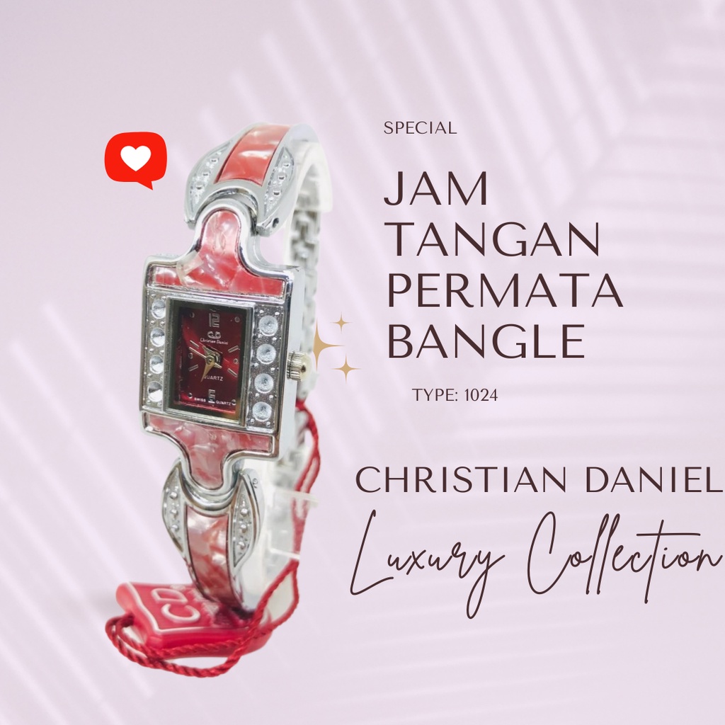 Jam tangan Fashion Bangle Wanita Persegi 1024