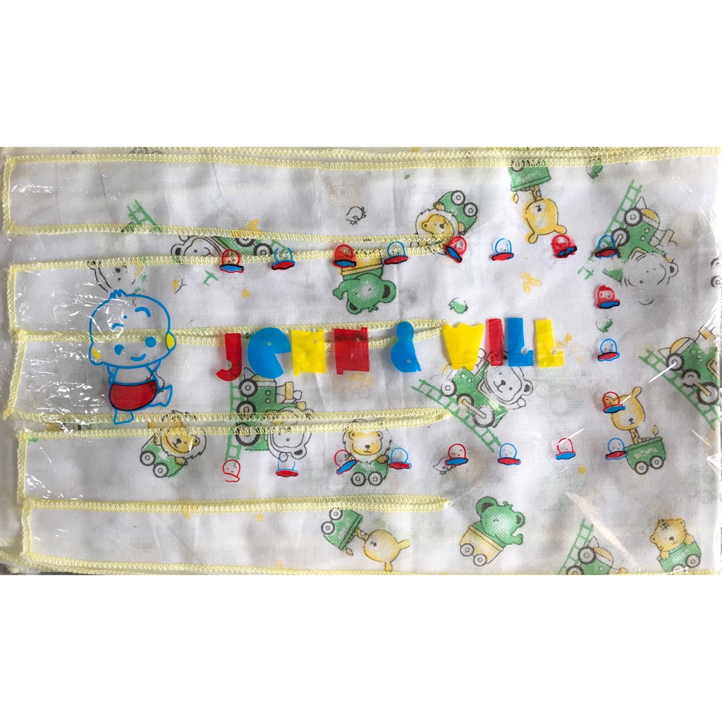 BAYIe -  6 PCS Gurita Bayi Tali PREMIUM 100% Katun motif lucu JENN&amp;WILL