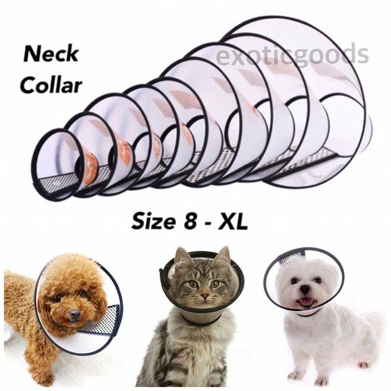 EXOTICGOODS PELINDUNG LEHER ANJING NECK COLLAR ANJING KUCING CORONG ANJING CONE LEHER