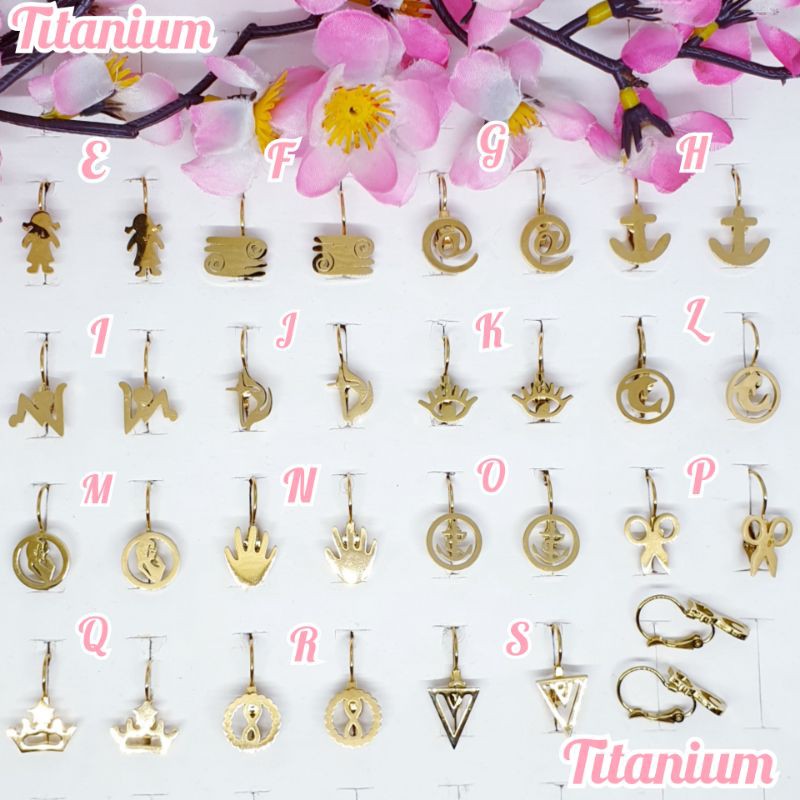 Anting Titanium Asli Anti Karat &amp; Alergi ♡GOGO♡