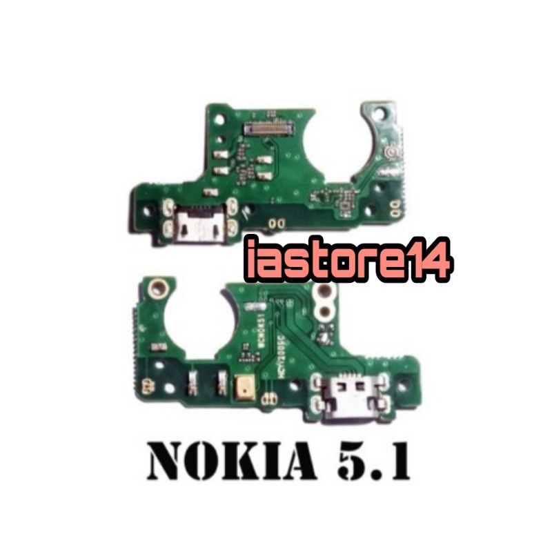 Nokia 5.1 PCB PAPAN BOARD CONNECTOR CAS KONEKTOR CHARGER CAS NOKIA 5.1 ORIGINAL