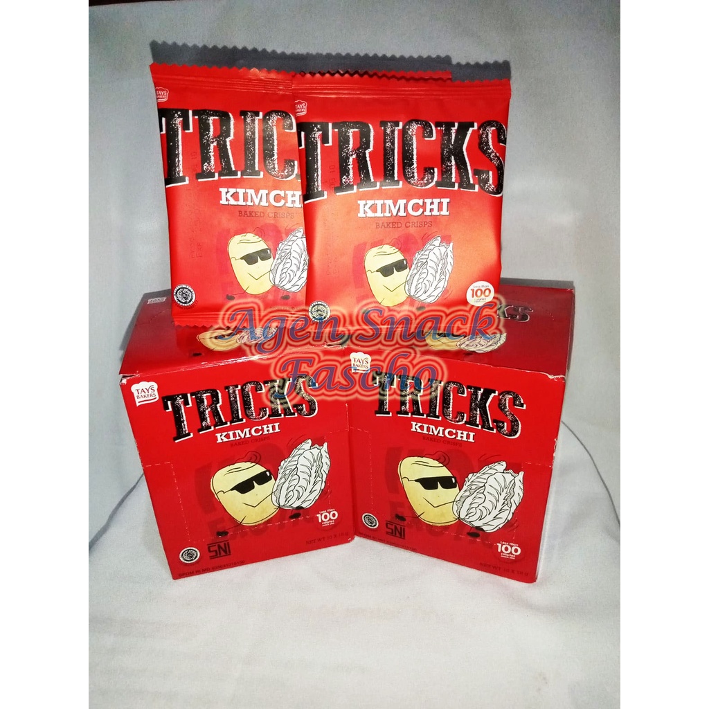 

Tricks Biskuit Kentang Potato Baked Chips Kimchi 18gr x 10pcs