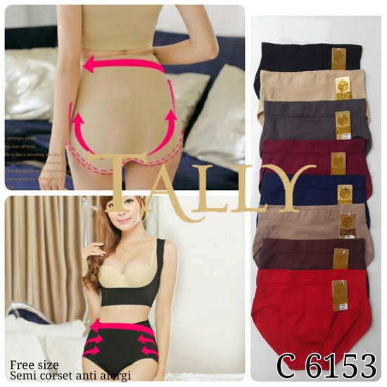 CD TALLY 6151 / 6153 Celana Dalam Rajut Stretch Body Murah Adem