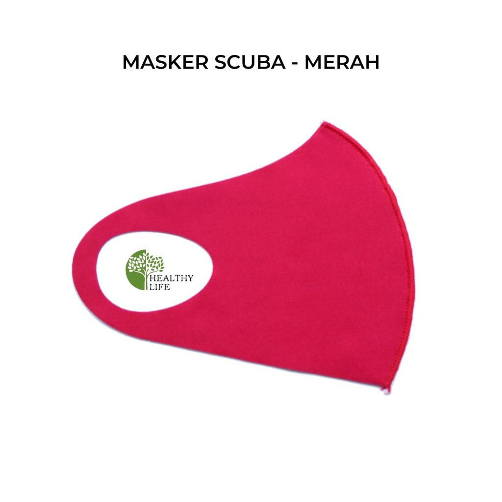 Masker Korea Bahan Scuba Stretch Grade A Bahan Tebal (Banyak Pilihan Warna)