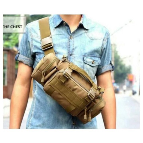 TAS SELEMPANG HIJAU ARMY KOREA - TAS SAMPING ARMY - TAS TACTICAL