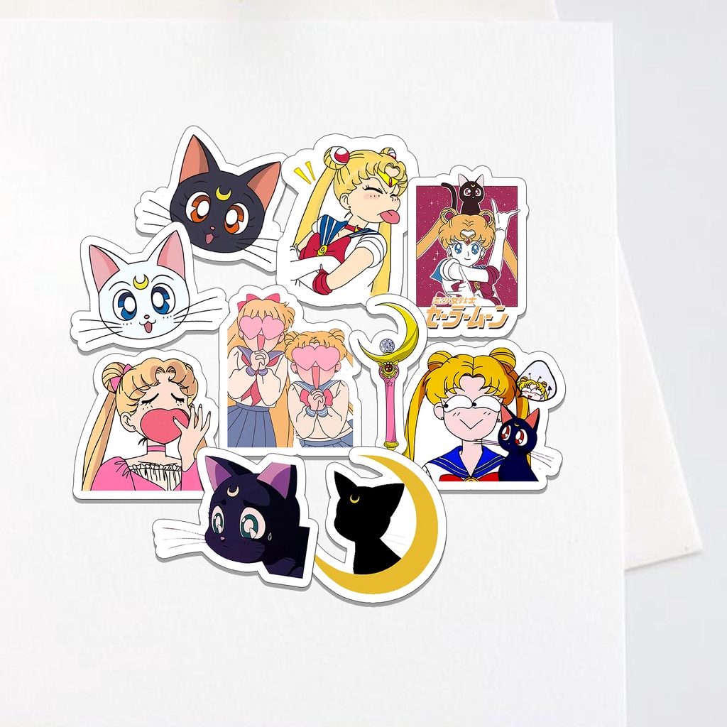 

Sticker Sailor Moon Aesthetic Stiker Waterproof (10 pcs)