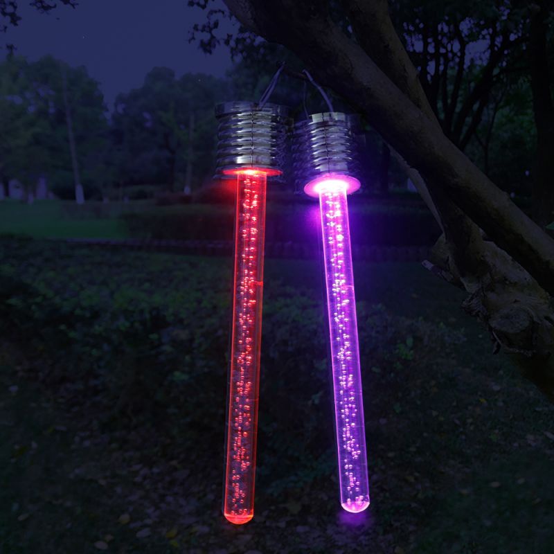 Lampu Gantung Warna-Warni Gradasi RGB Tenaga Surya Untuk Dekorasi Pesta Ulang Tahun / Outdoor