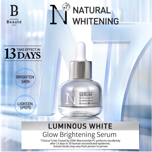 PREMIERE BEAUTE Glow Whitening Series - Serum Essence Toner Facial Wash Night Cream Sunblock