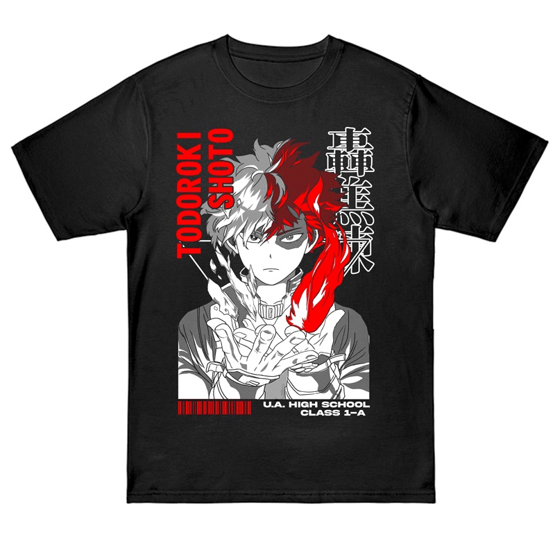 KAOS ANIME BOKU NO HERO TODOROKI SHOTO