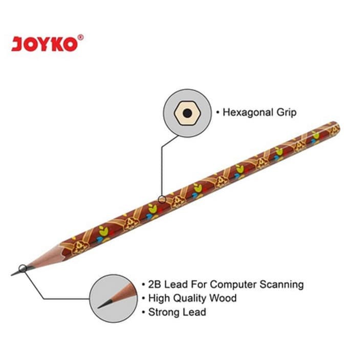 

Hari Ini Pencil / Pensil Joyko P-98 / 2B / Batik / 1 Box 12 Pcs Terlaris