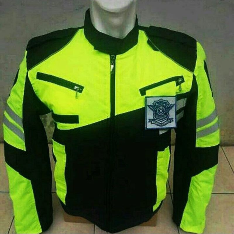 JAKET LANTAS POLRI LOGO TEBAL