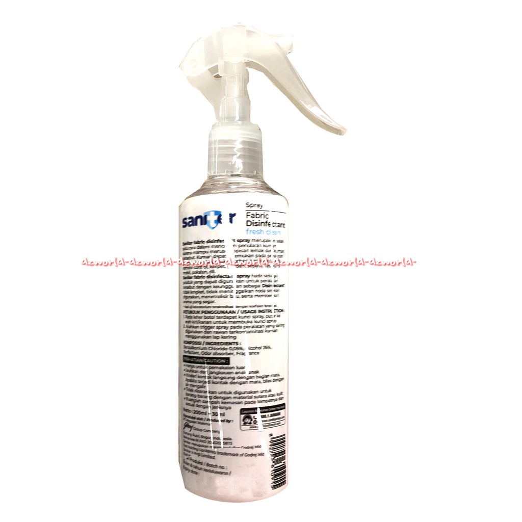 Saniter Spray Fabric Disinfectant Fresh Care Anti Bacterial 200ml Anti Bakteri